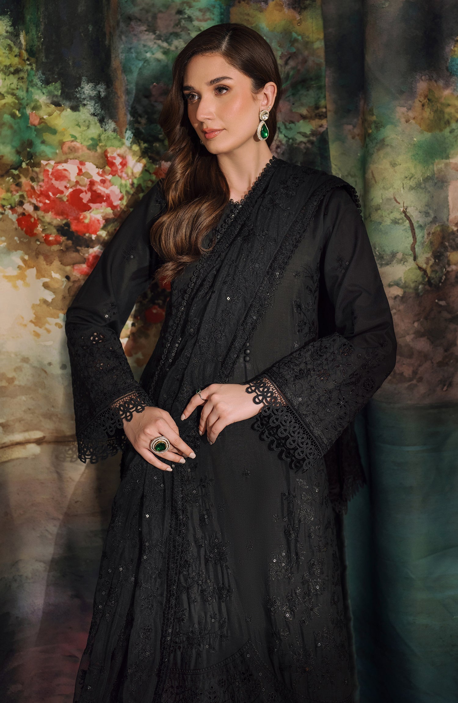 Zarif Embroidered Raw Silk Unstitched 3Pc Suit ZRF-RW-02