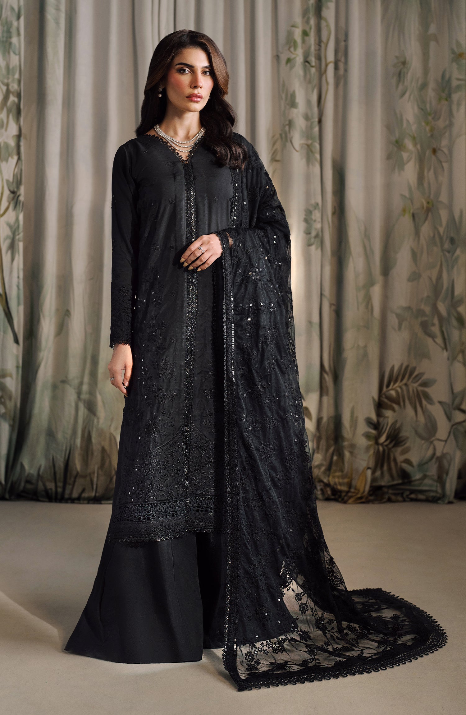 Zarif Embroidered Raw Silk Unstitched 3Pc Suit ZRF-RW-02