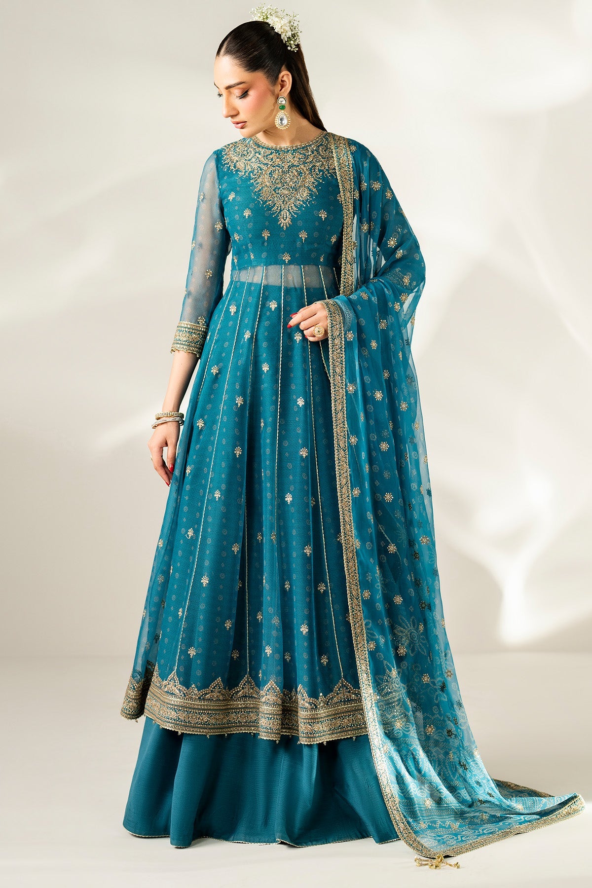 JAZMIN EMBROIDERED CHIFFON UC-3084