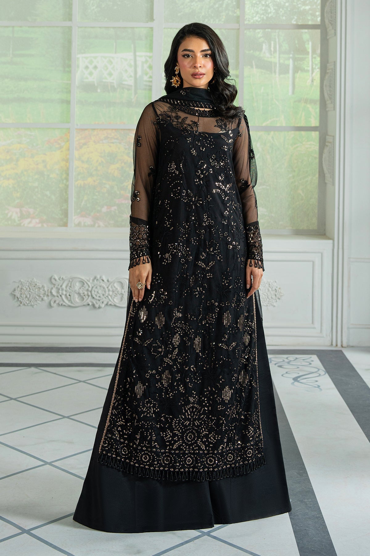 Zarif Embroidered Raw Silk Unstitched 3Pc Suit ZRI-05 BEYZA