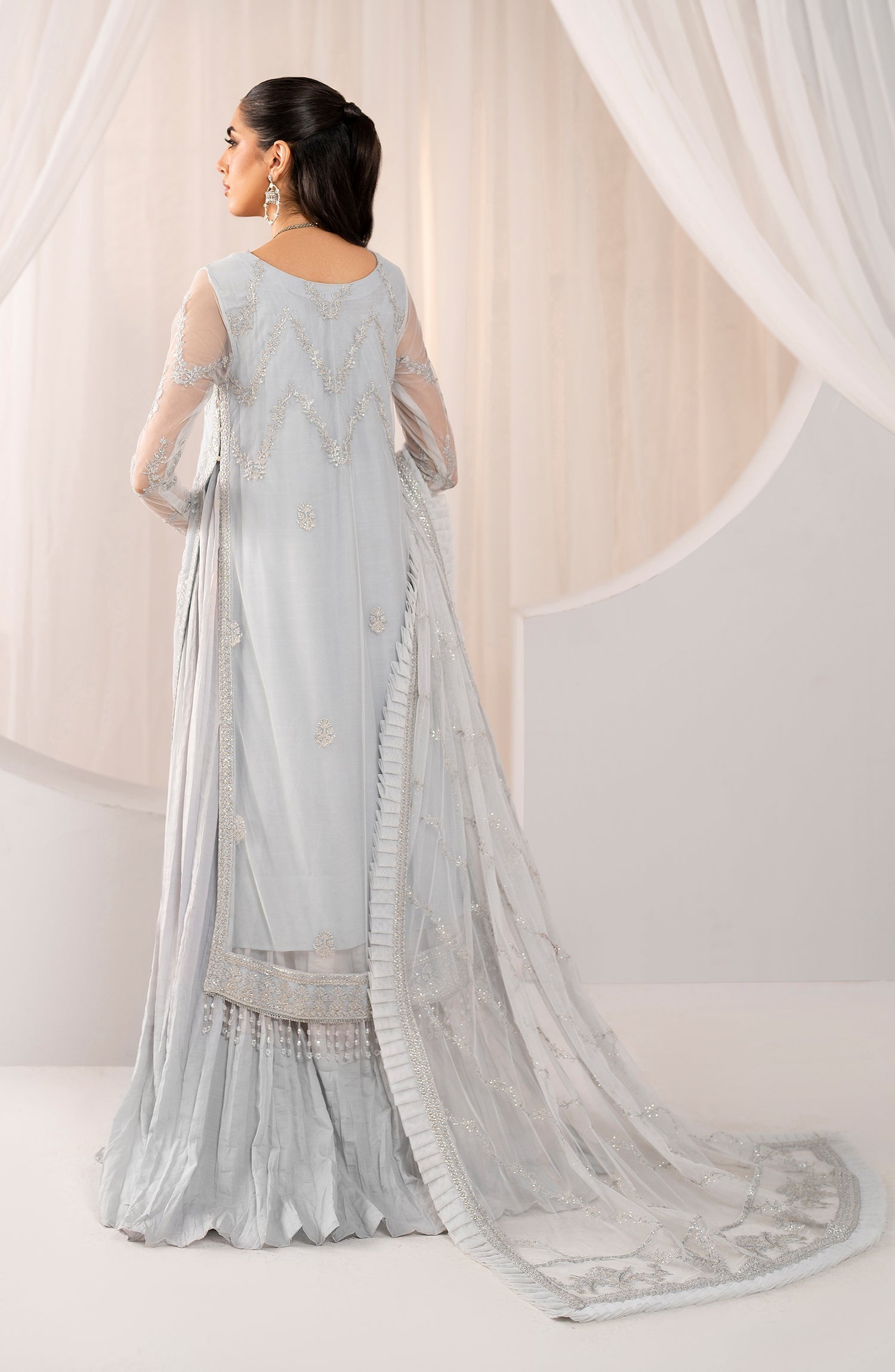 Zarif Embroidered Raw Silk Unstitched 3Pc Suit ZMU 03 DARIA