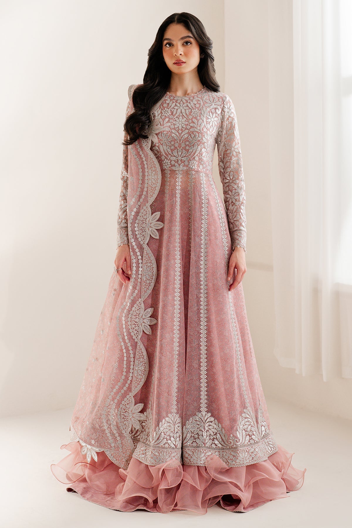 JAZMIN EMBROIDERED CHIFFON UC-3079