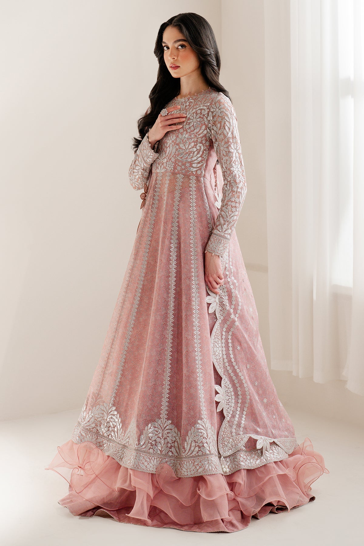 JAZMIN EMBROIDERED CHIFFON UC-3079