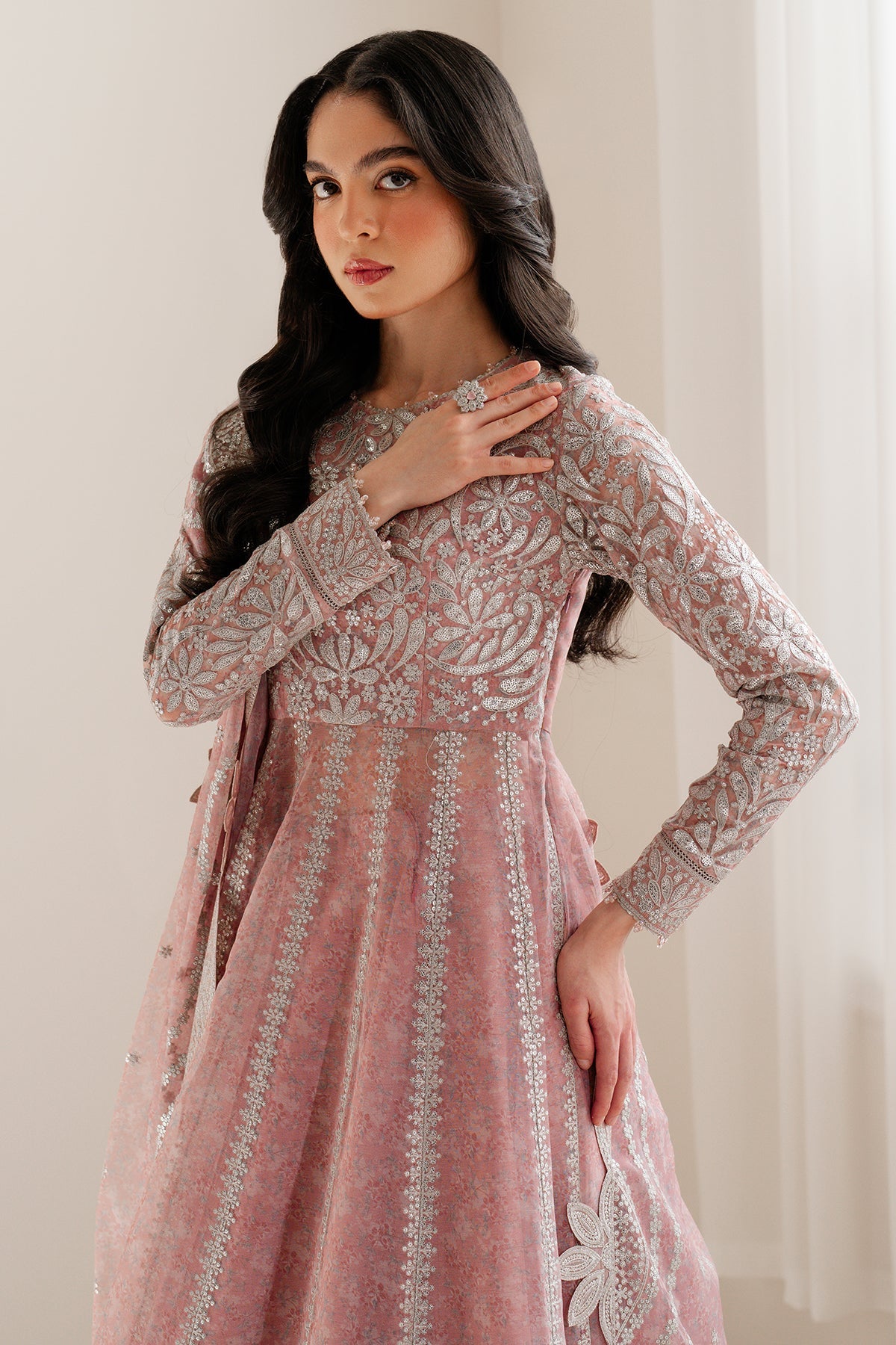 JAZMIN EMBROIDERED CHIFFON UC-3079