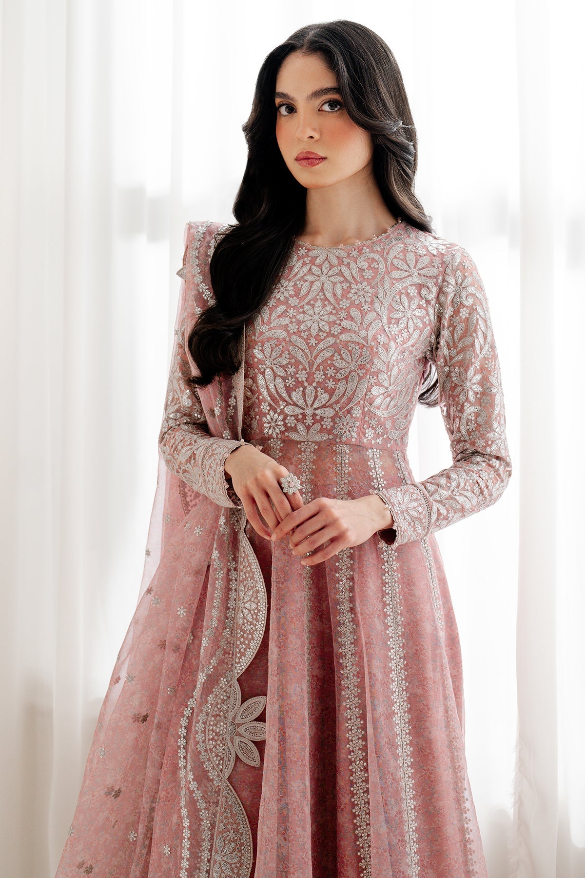 JAZMIN EMBROIDERED CHIFFON UC-3079