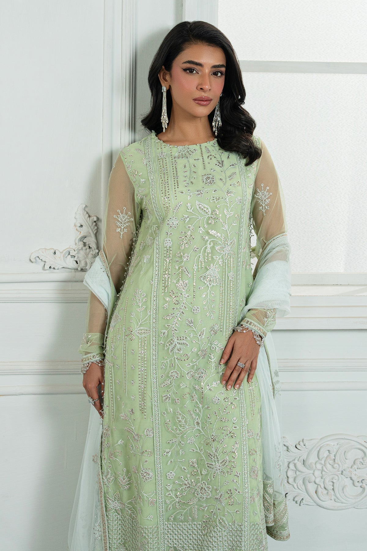 Zarif Embroidered Raw Silk Unstitched 3Pc Suit ZRI-04 YASMIN