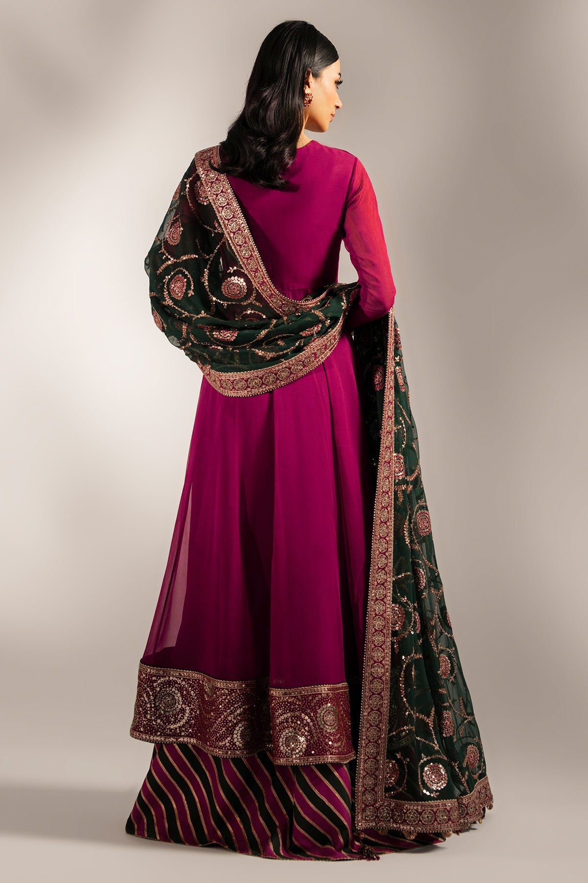 JAZMIN EMBROIDERED CHIFFON UC-3074