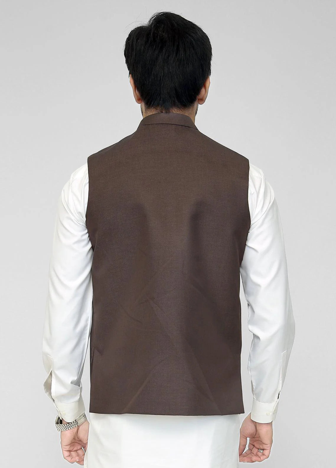 Dark Brown Men's Waistcoat
