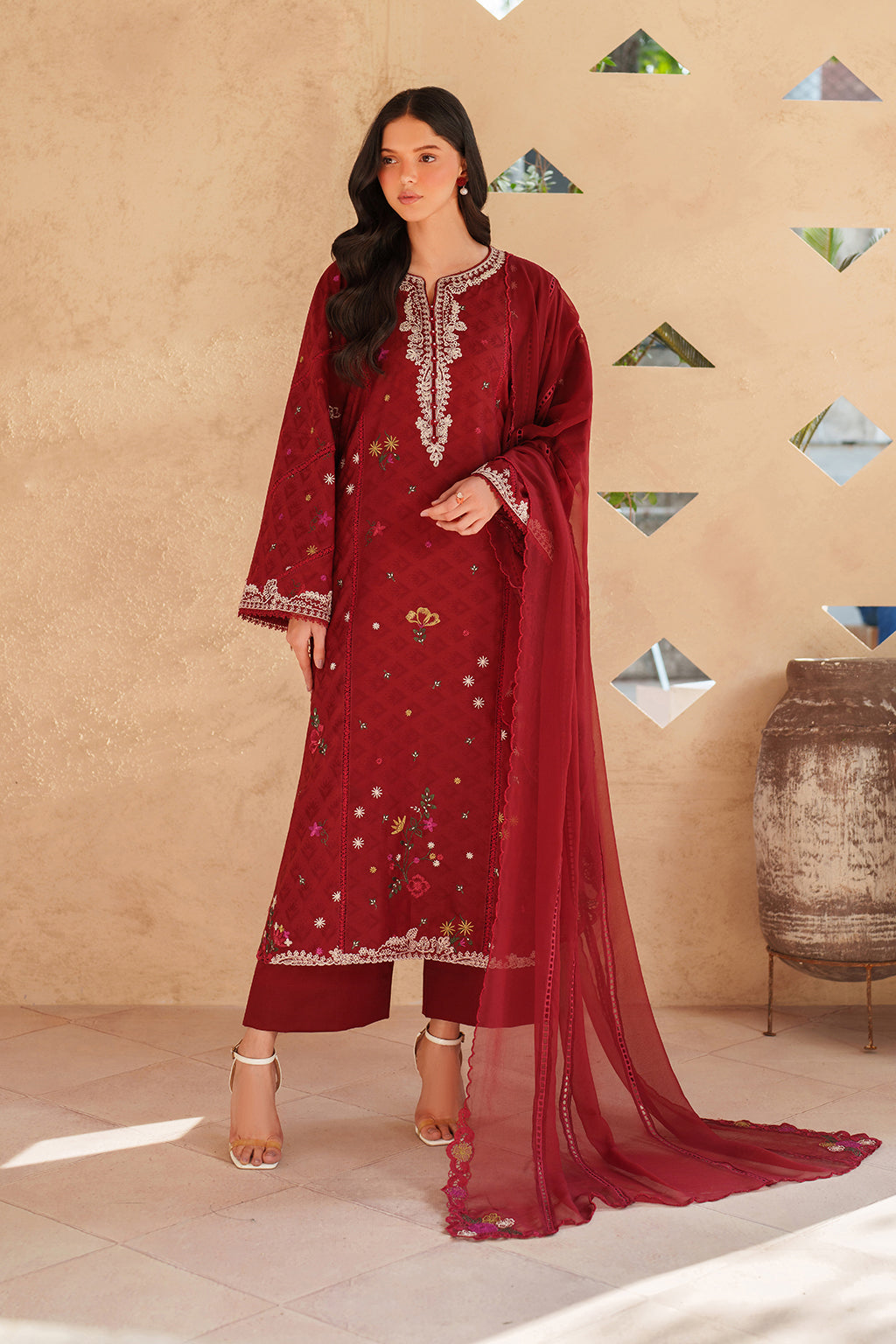 IZNIK Eid Lawn Unstitched Embroidered 3Pc Suit EL-02