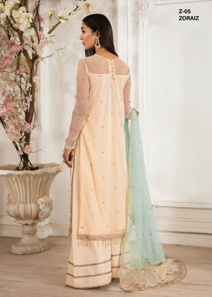 Zarif Embroidered Raw Silk Unstitched 3Pc Suit Z-05 ZORAIZ
