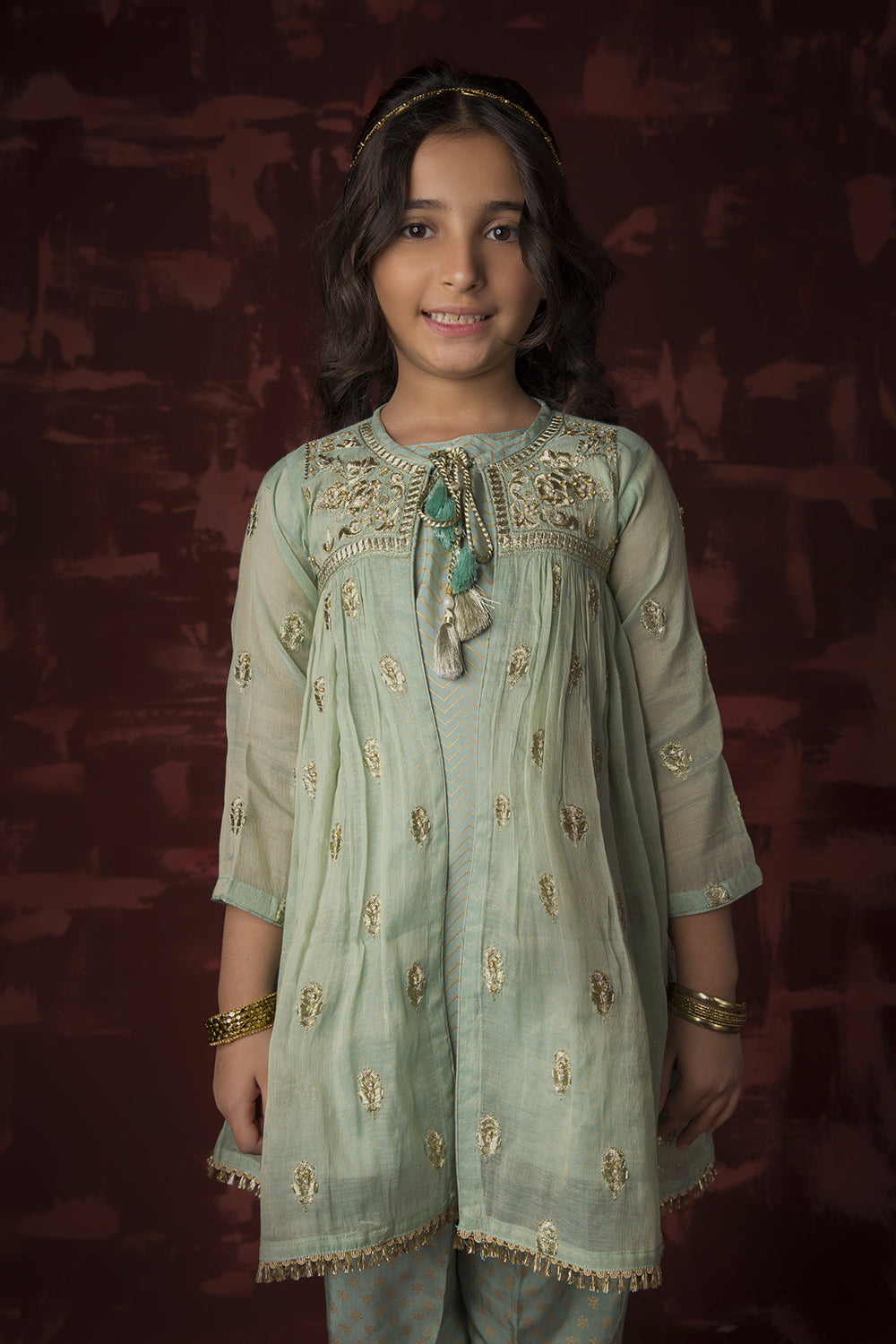 Senorita  | Green & Gold | Formal 3 Piece Suit |