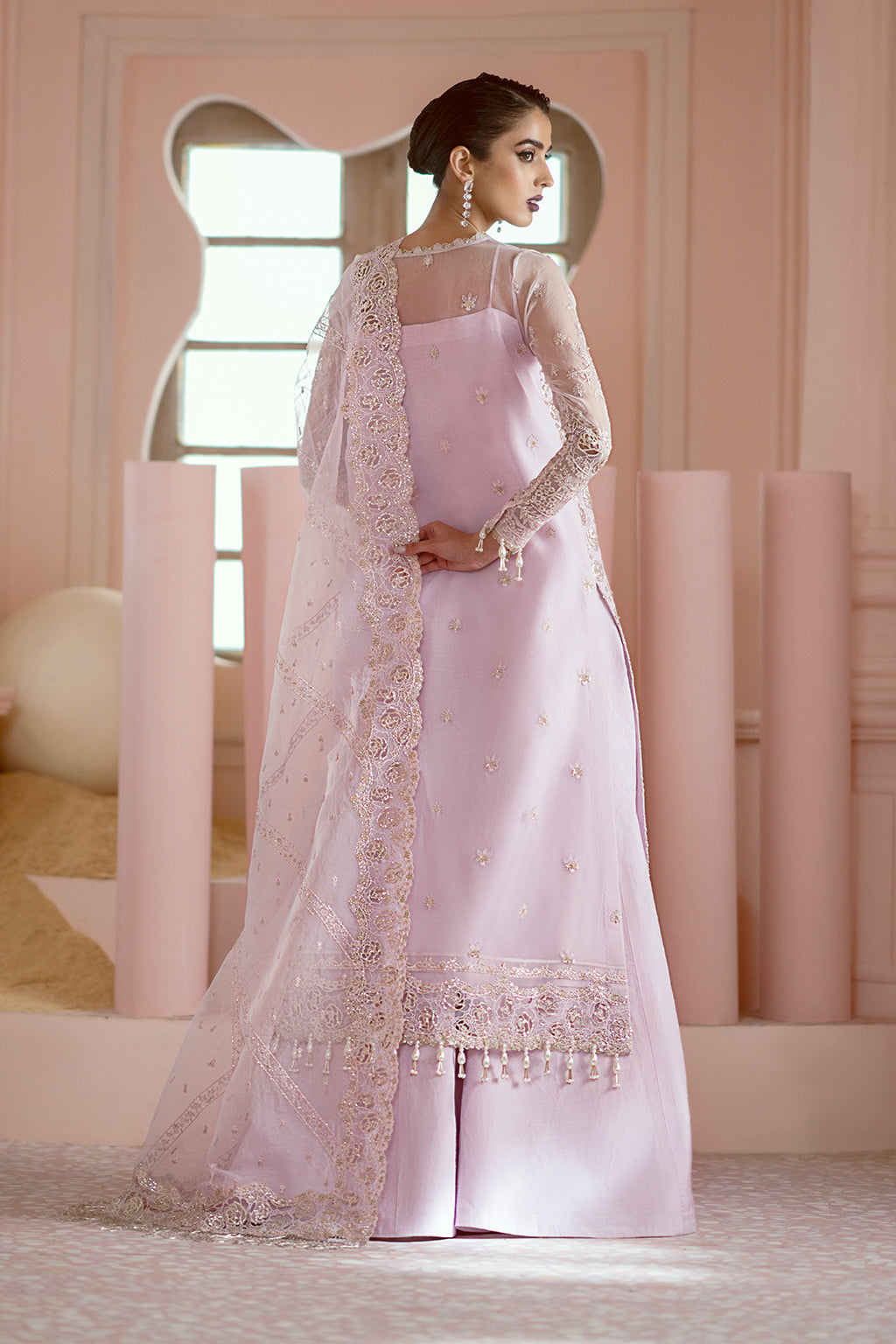Ayzel CORA Luminara Embroidered Organza