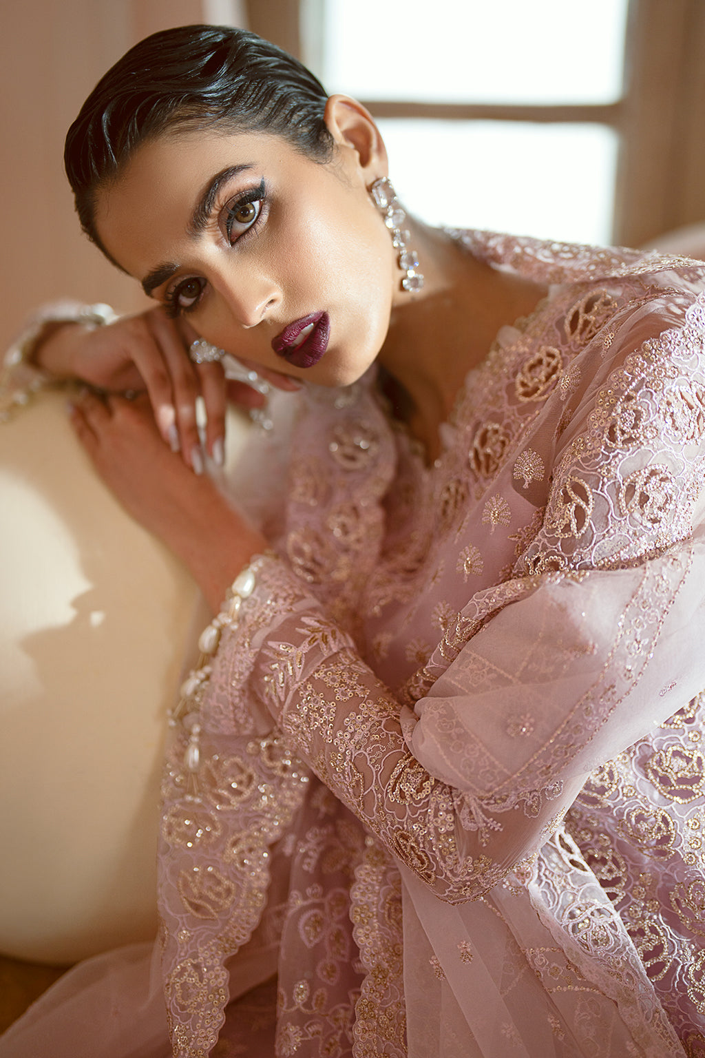 Ayzel CORA Luminara Embroidered Organza