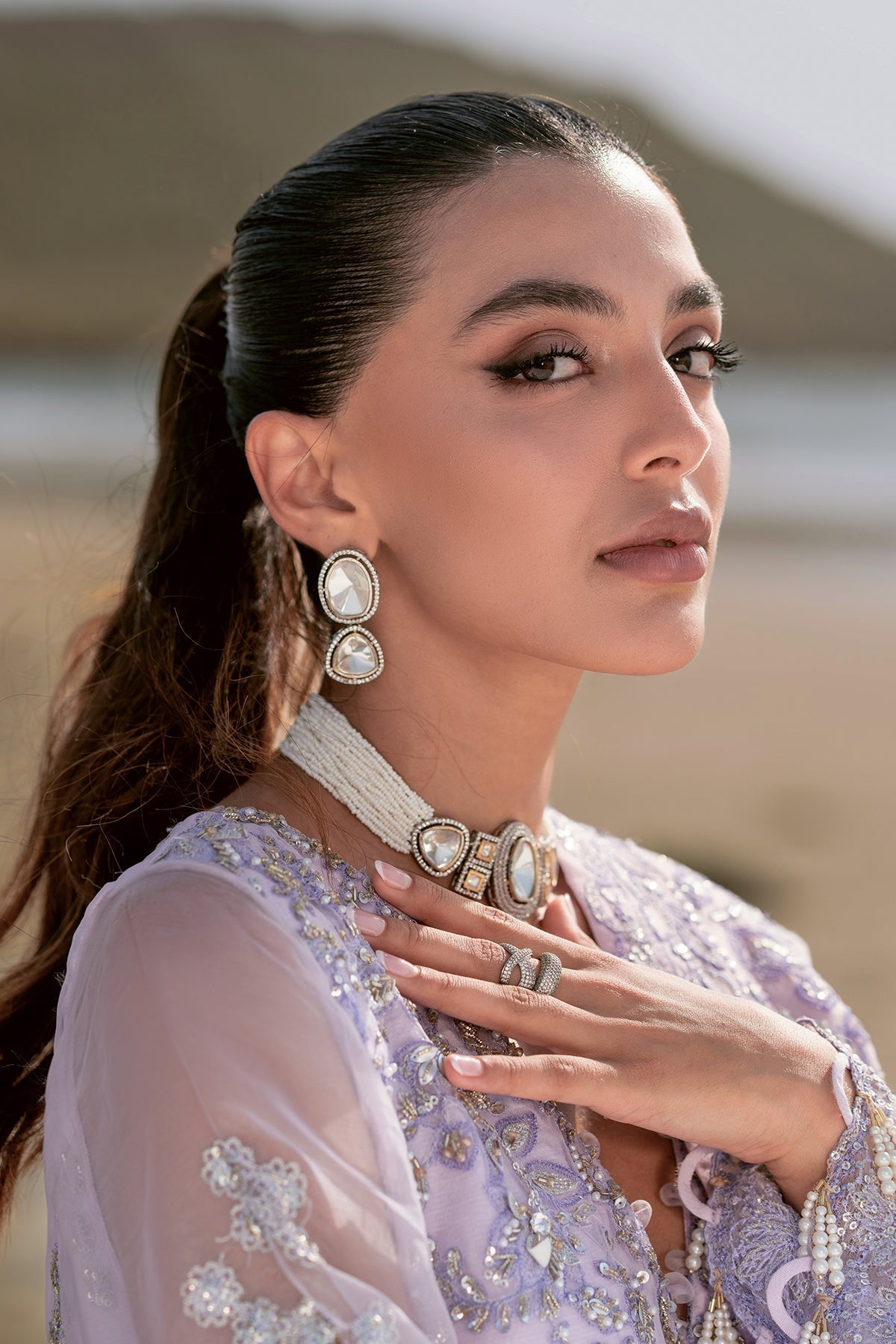 Kamari By Emaan Adeel Embroidered Organza Suit Unstitched 3 Piece Selina - Formal Collection