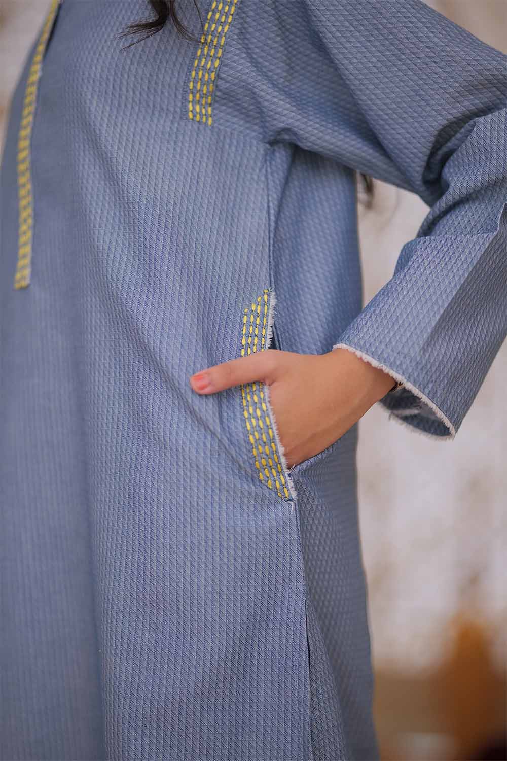 Senorita-| Blue | Casual 2 Piece Suit | Denim Dobby