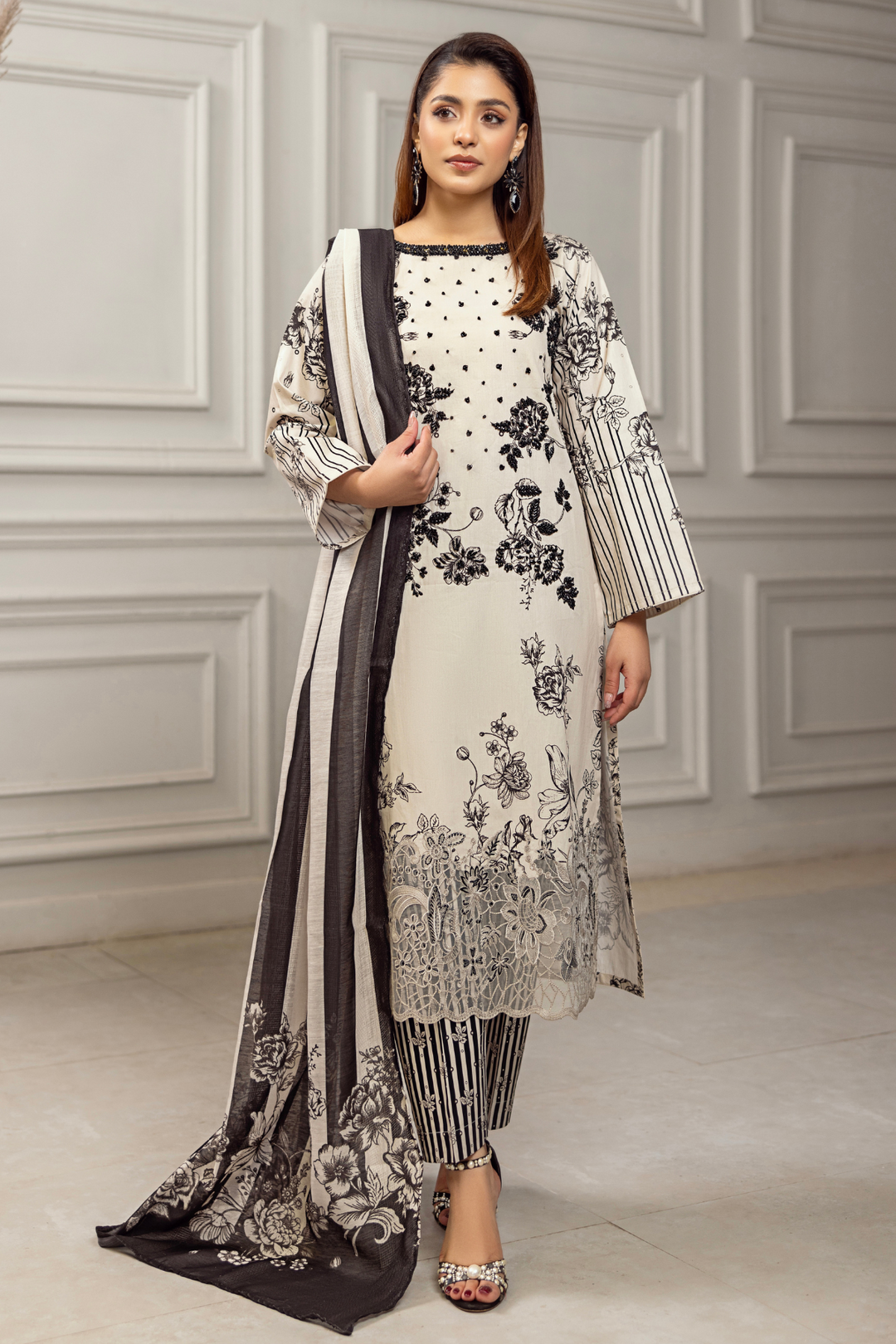 Zeenat Pret Paragon - 3PC PRINTED DRESS