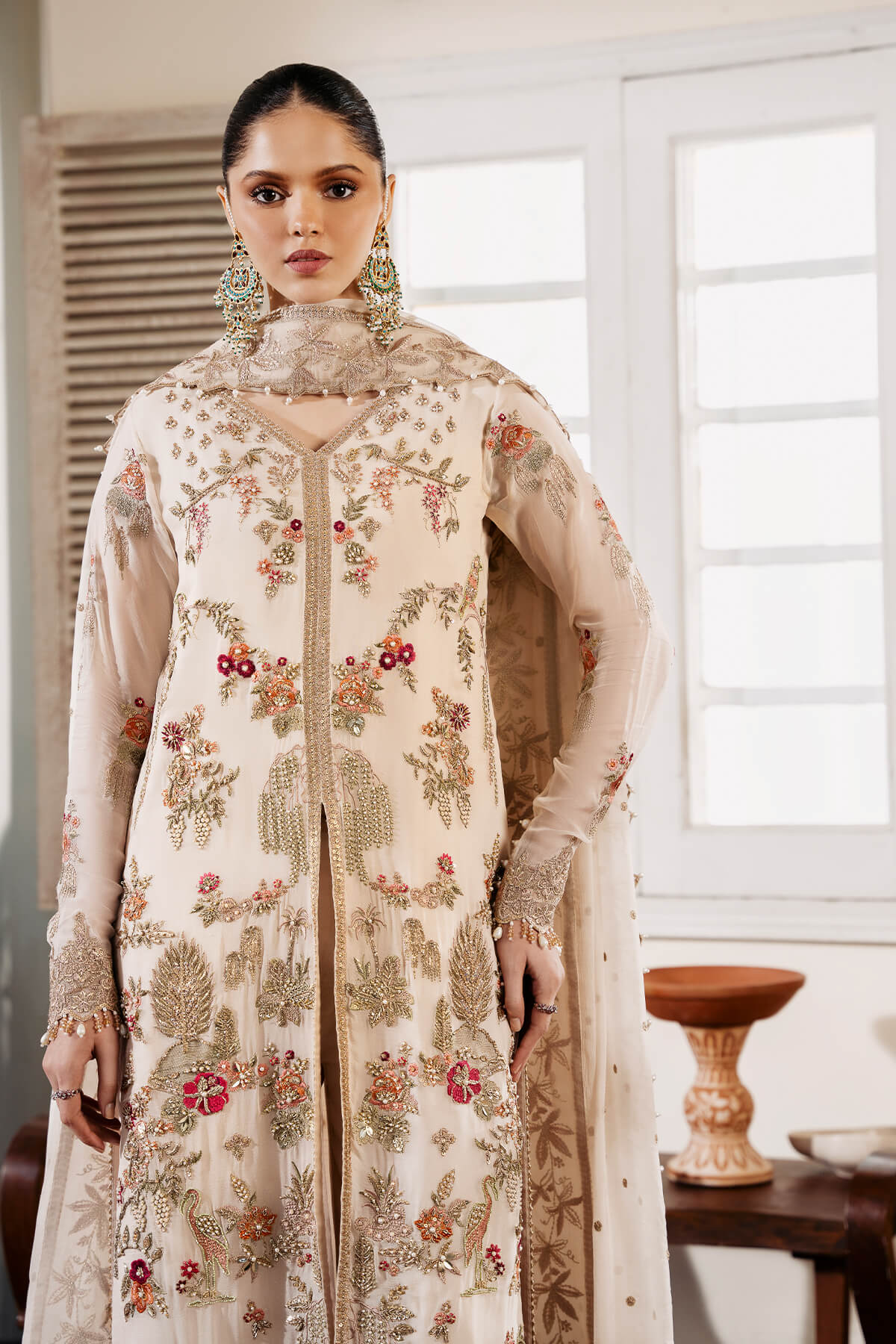 Serene Premium Perle unstitched 3pc suit Luxury Chiffon