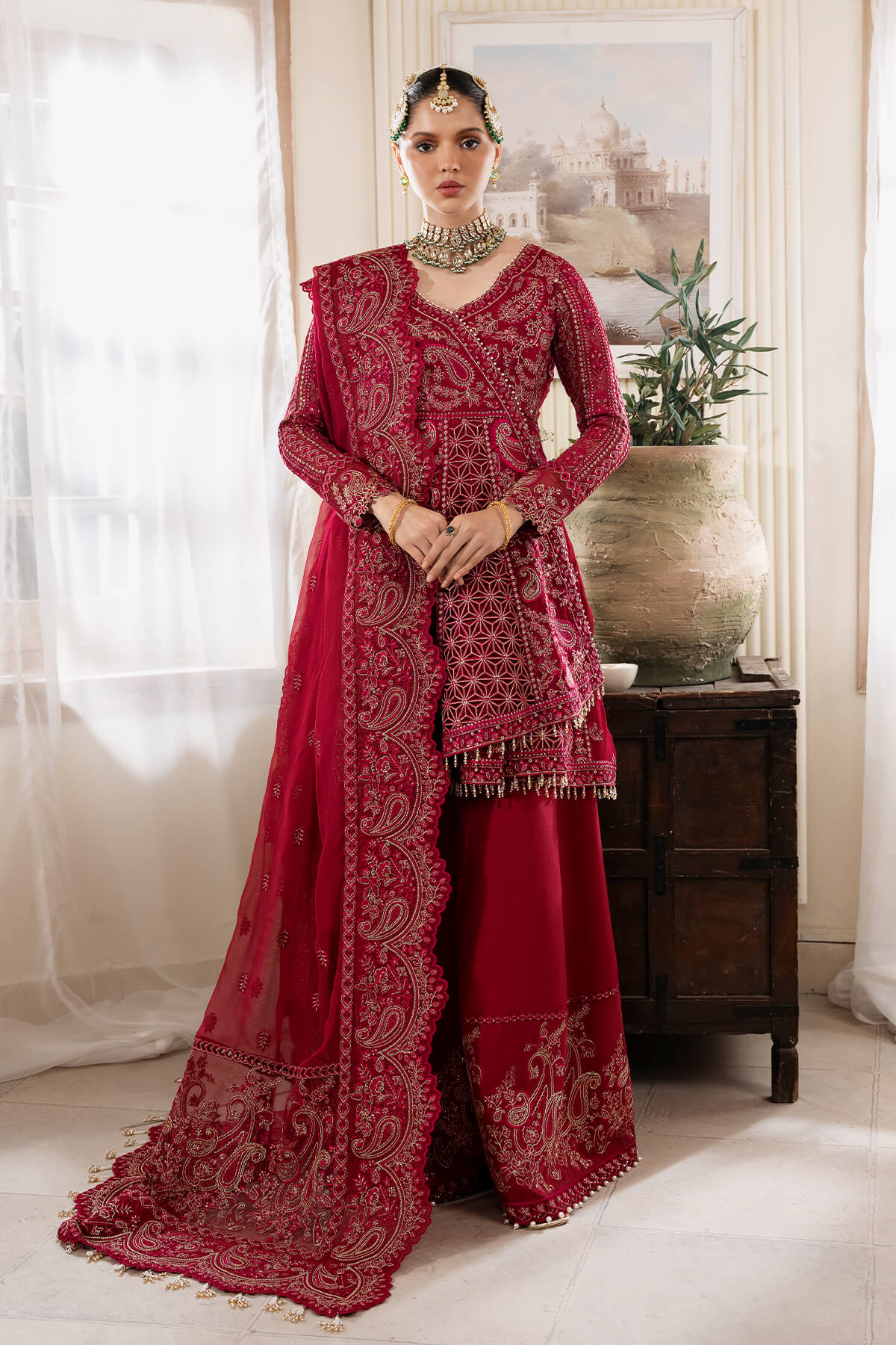 Serene Muse Luxury Cherie S-1085 Embroidered chiffon