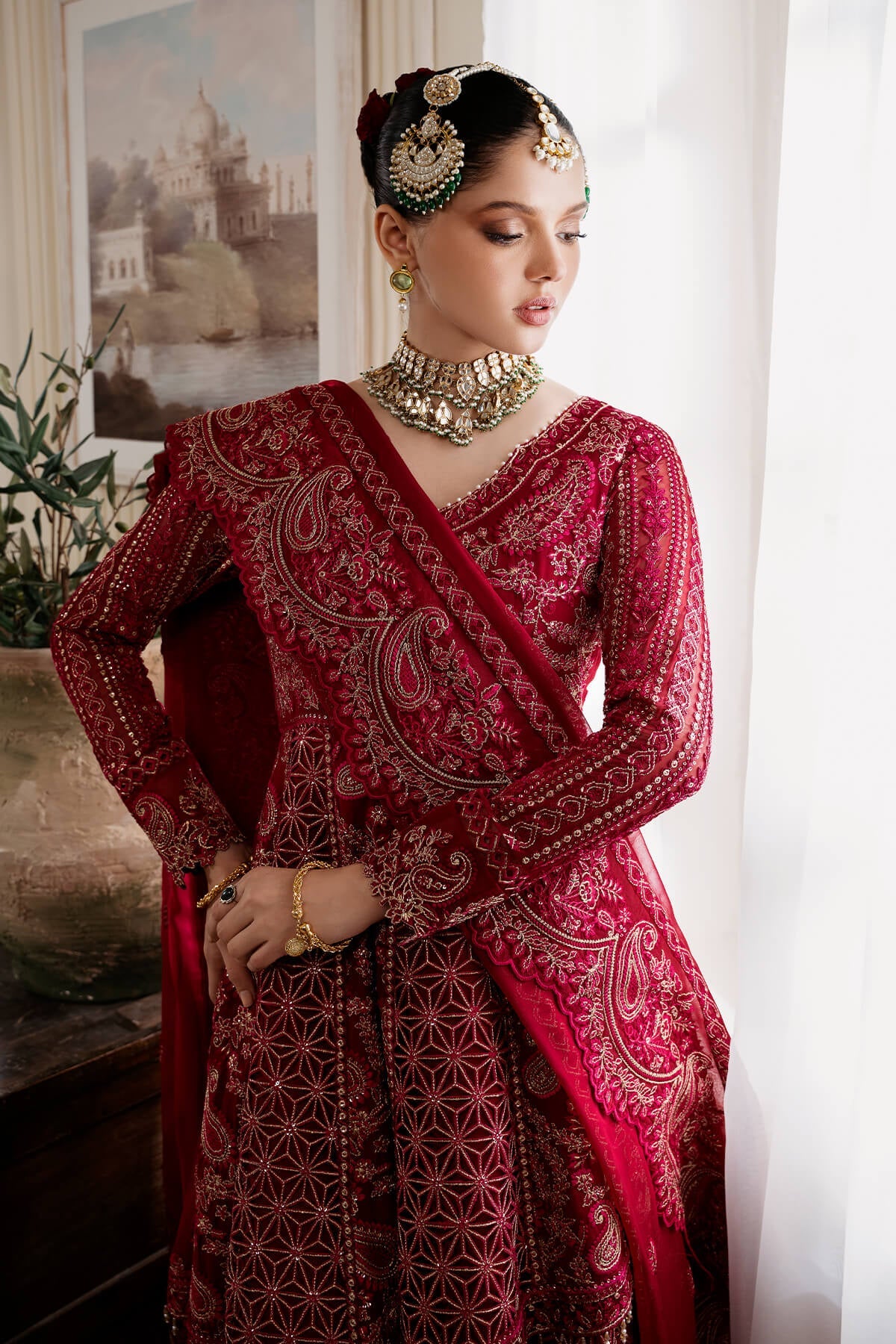 Serene Muse Luxury Cherie S-1085 Embroidered chiffon