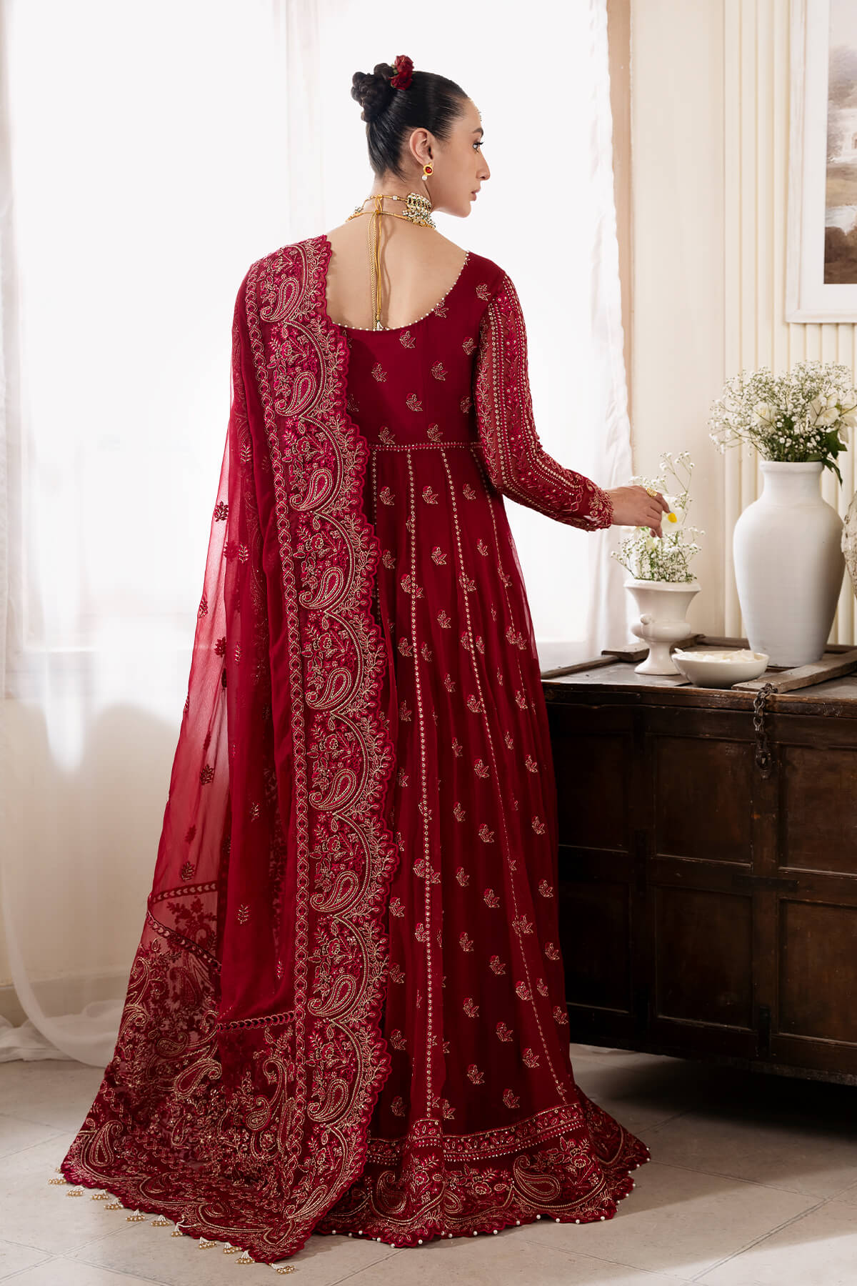 Serene Muse Luxury Cherie S-1085 Embroidered chiffon