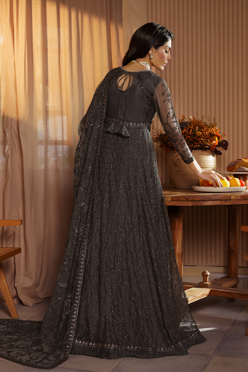 Zarif Embroidered Raw Silk Unstitched 3Pc Suit ZFN 06 DAREEN