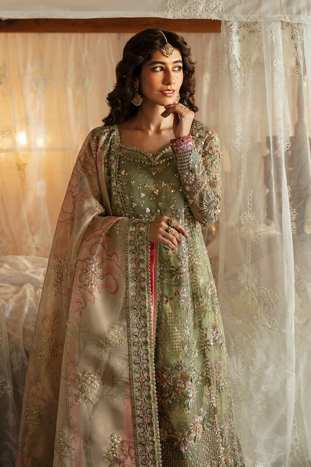 Afrozeh Embroidered Organza Unstitched 3Pc Suit AFH-24-03 SHREYA