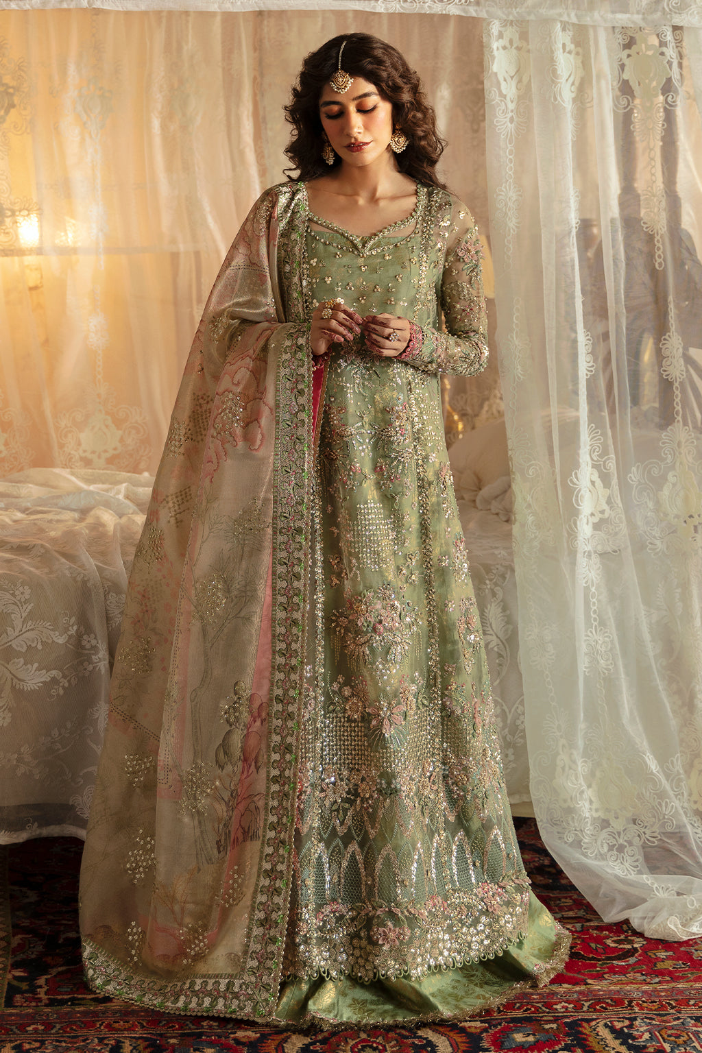 Afrozeh Embroidered Organza Unstitched 3Pc Suit AFH-24-03 SHREYA