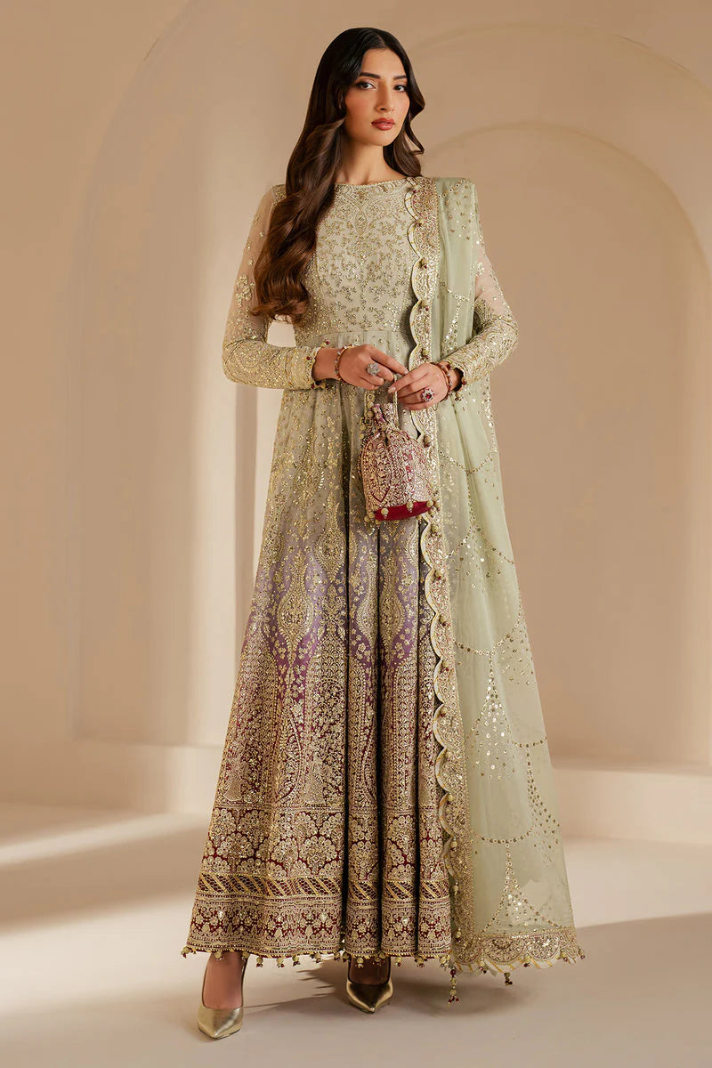 Jazmin Wedding Formal Embroidered Chiffon Unstitched 3Pc
