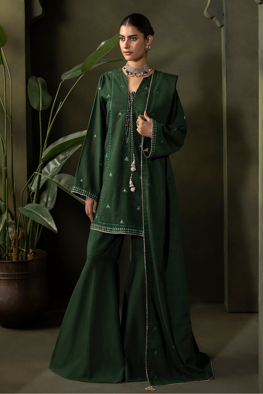 ZELLBURY Shirt Shalwar Dupatta KHADDAR