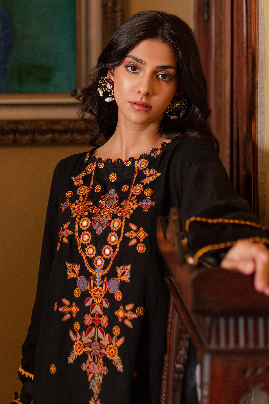 ZELLBURY Embroidered Shirt Shalwar Dupatta Khaddar (Copy)