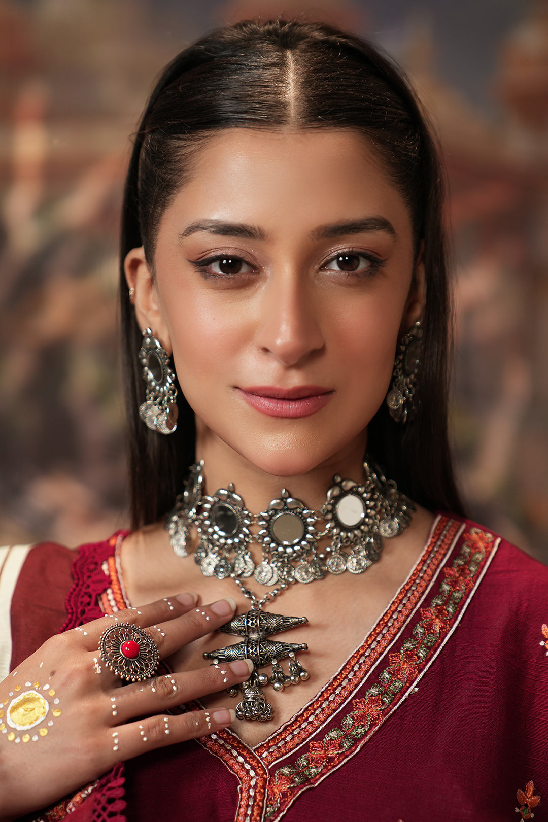 ZELLBURY Embroidered Shirt Shalwar Dupatta Khaddar