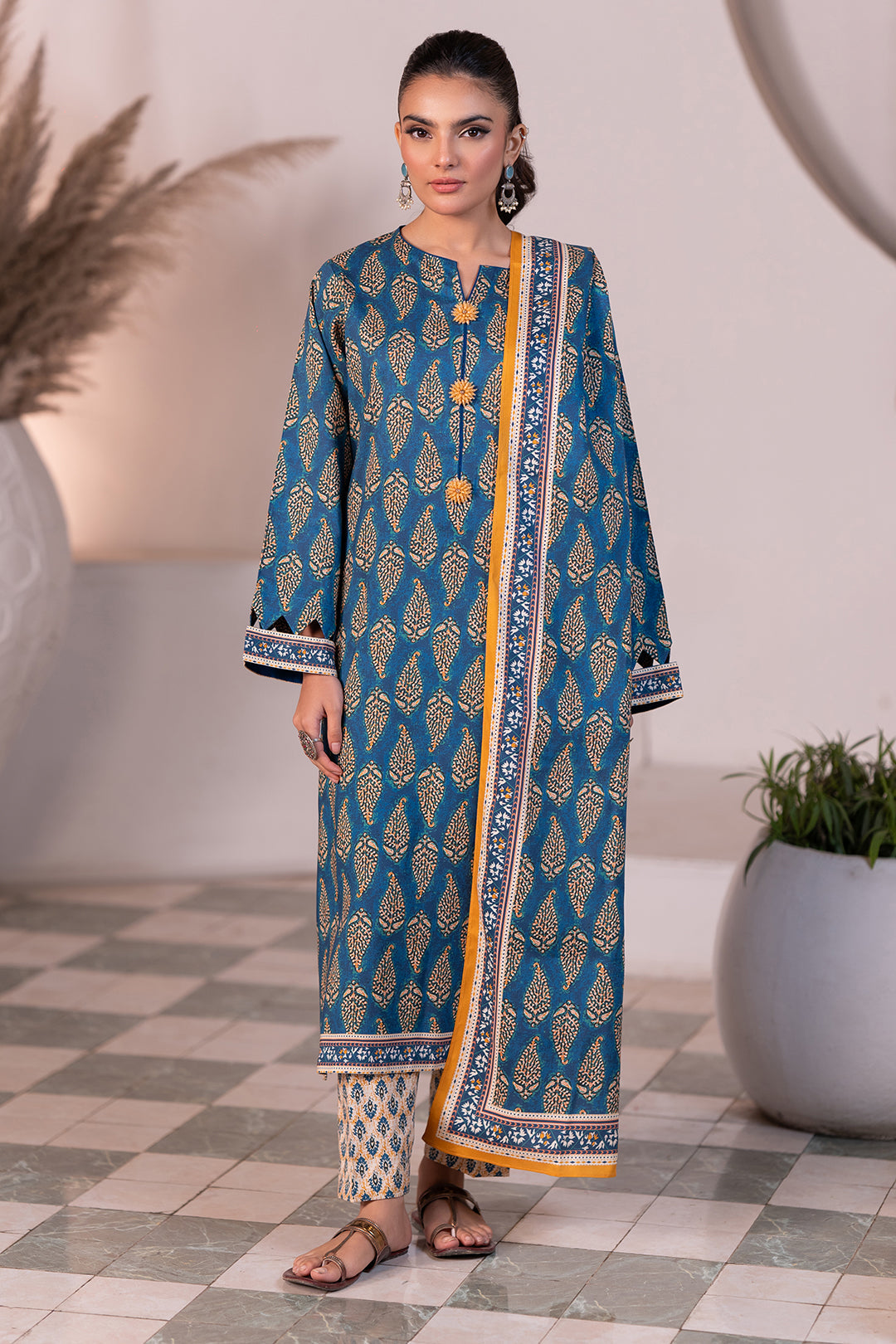 ZELLBURY Shirt Shalwar Dupatta Viscose