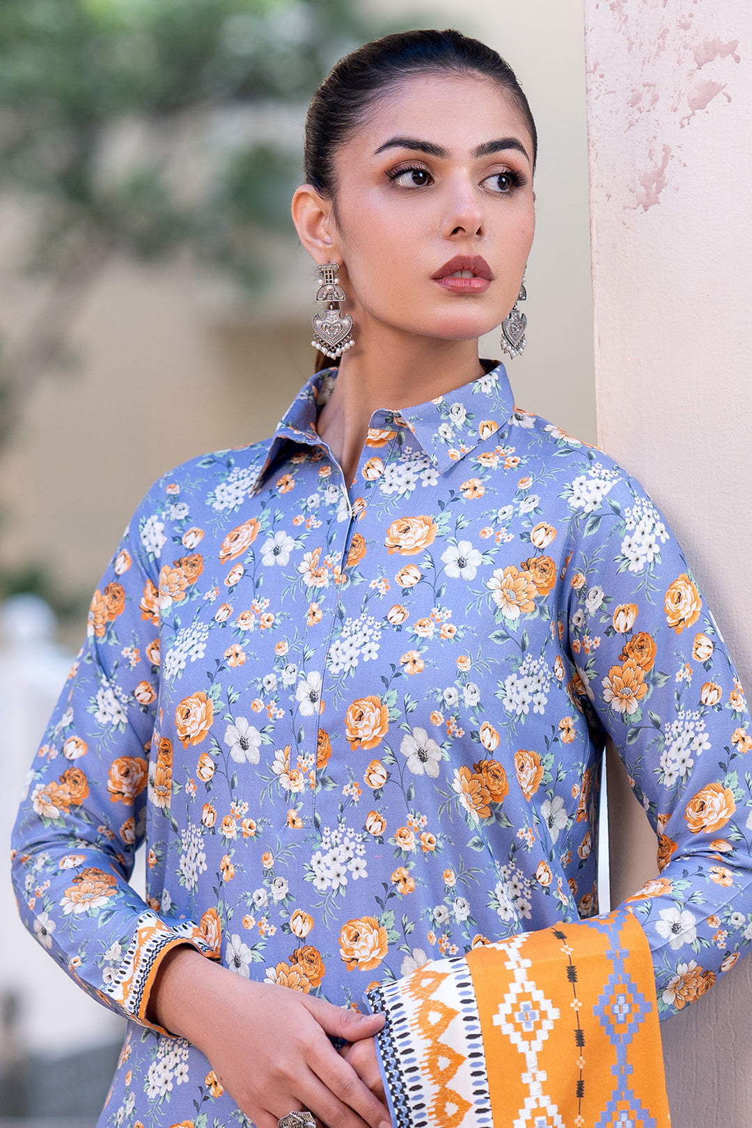 ZELLBURY Embroidered Shirt Shalwar Dupatta Cotail