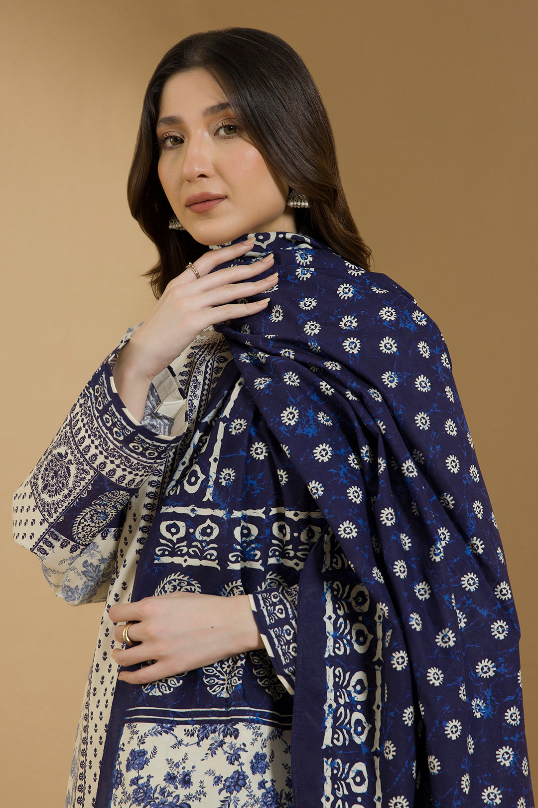 ZELLBURY Shirt Shalwar Dupatta Linen 3PC