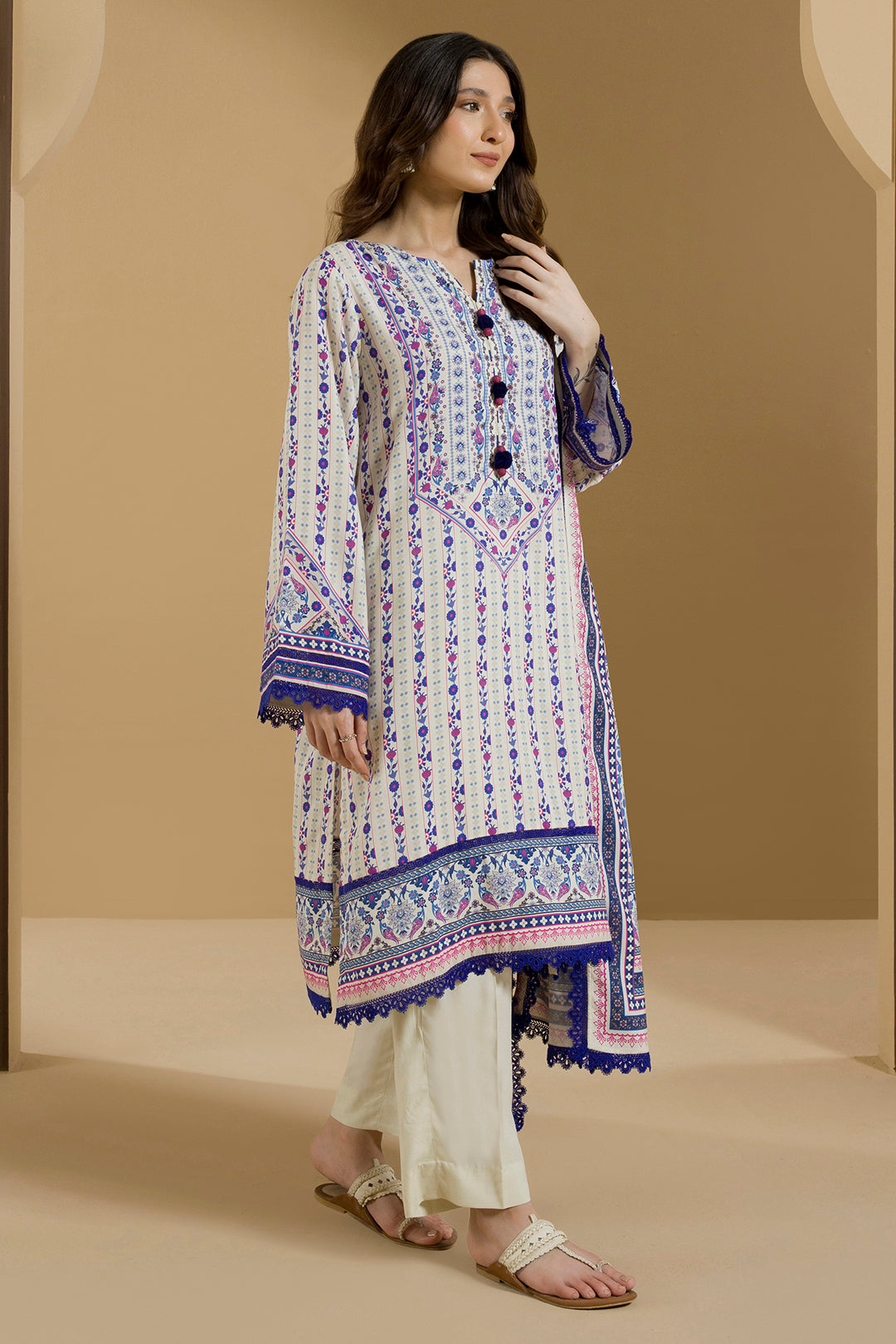 ZELLBURY Shirt Shalwar Dupatta Linen