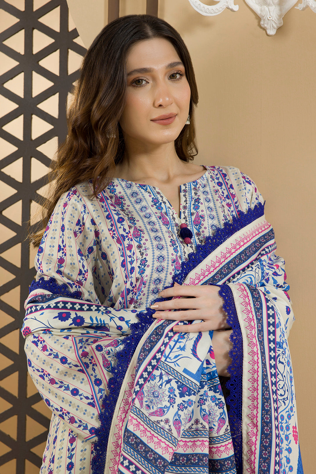 ZELLBURY Shirt Shalwar Dupatta Linen