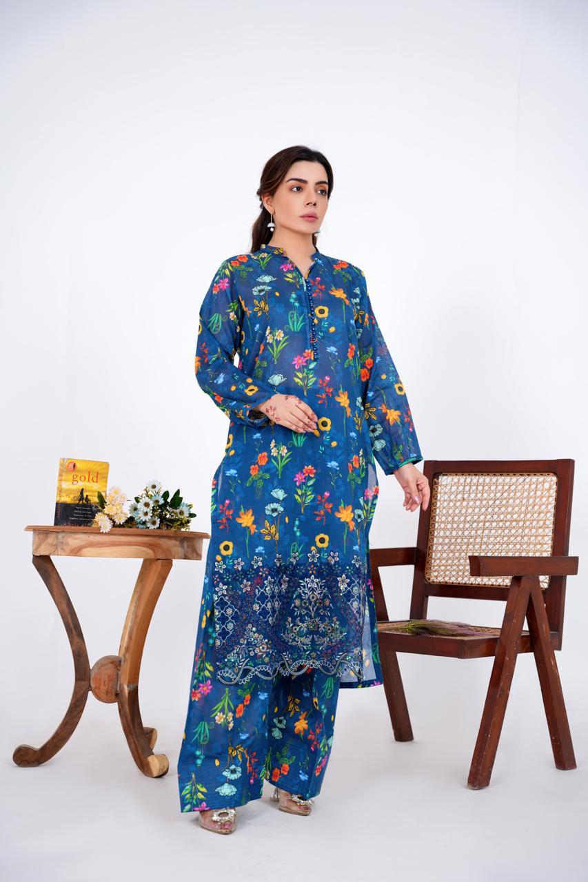 Zeenat Pret  3 PC Embroidered Dress