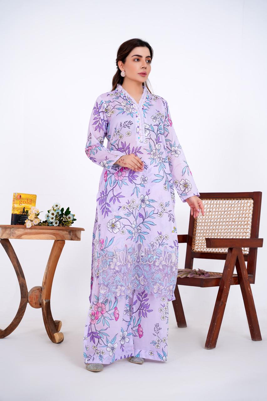 Zeenat Pret  3 PC Embroidered Dress