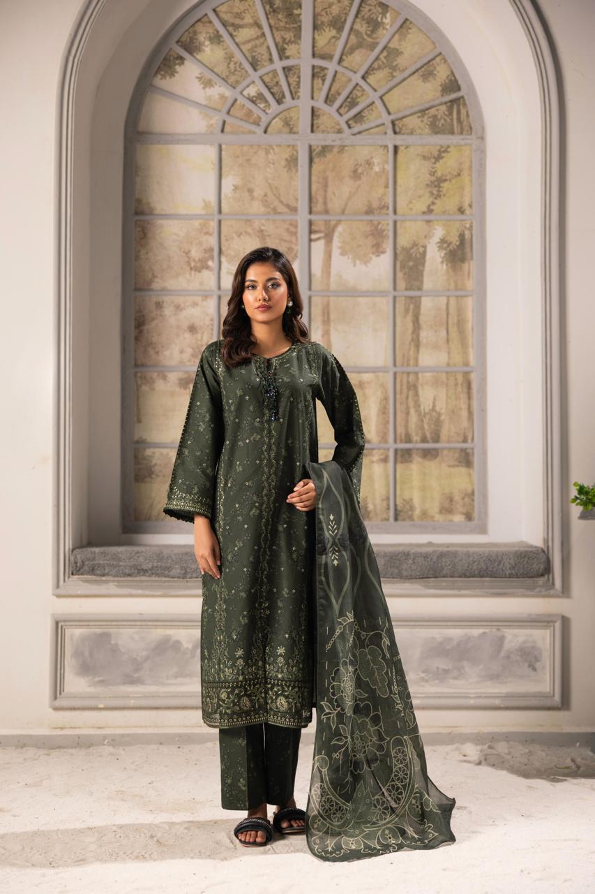 Zeenat Pret Raniya - 3 PC Printed Dress