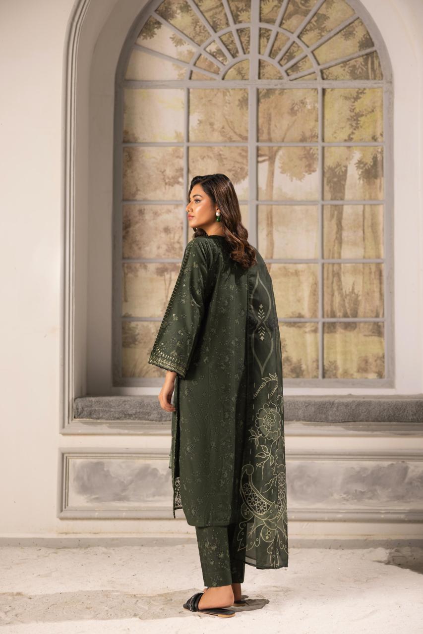 Zeenat Pret Raniya - 3 PC Printed Dress