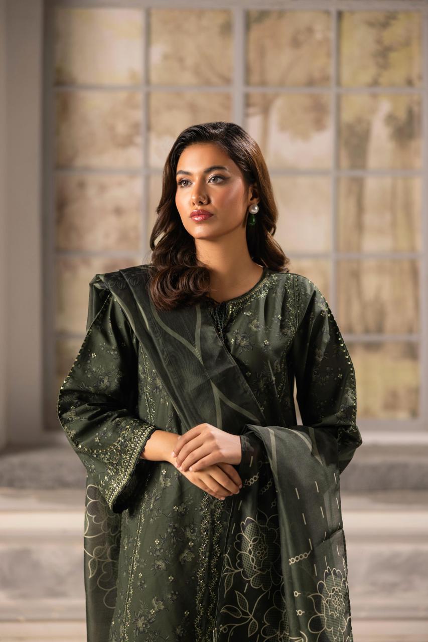Zeenat Pret Raniya - 3 PC Printed Dress