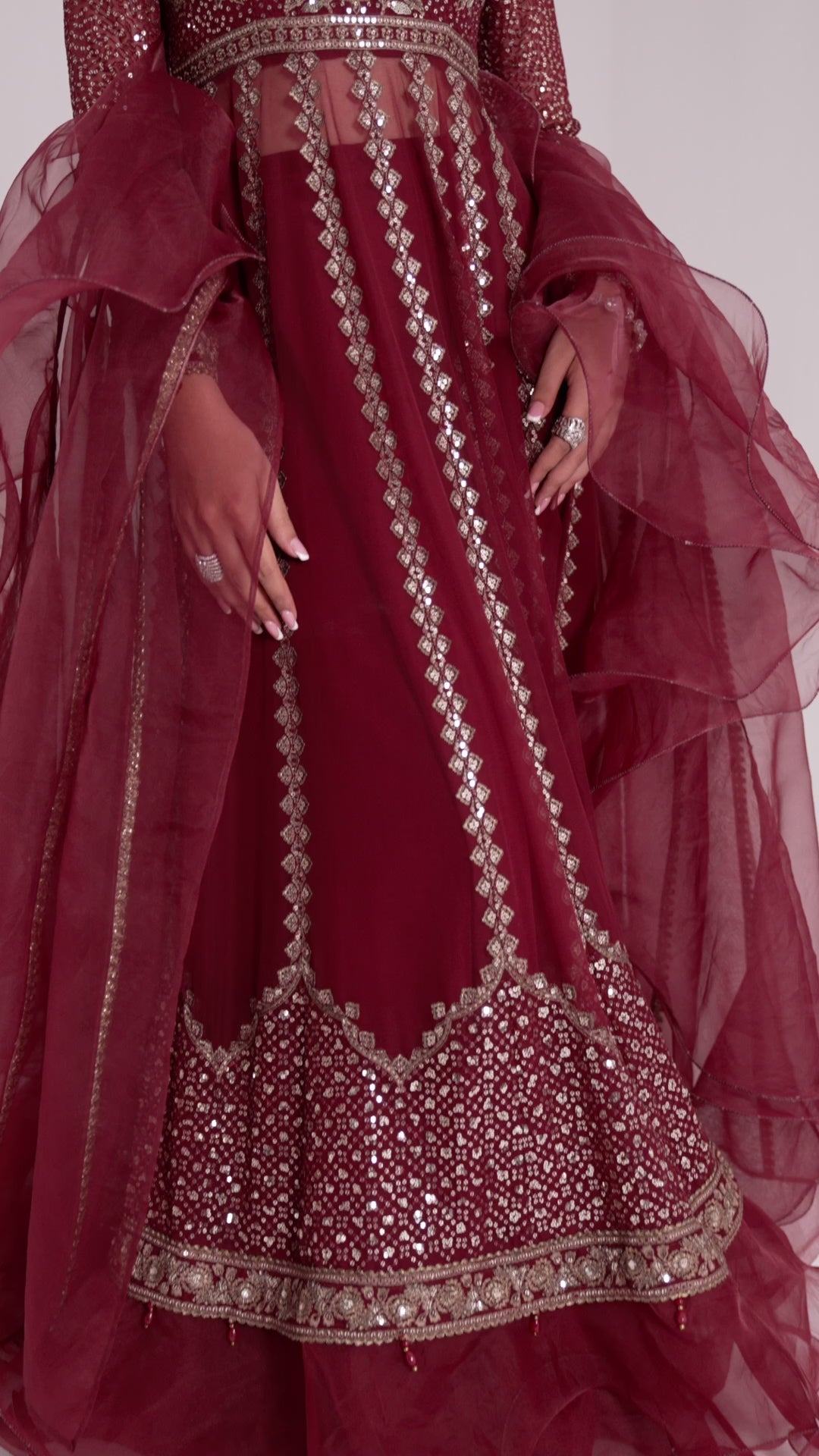 Jazmin uc-3007 EMBROIDERED CHIFFON
