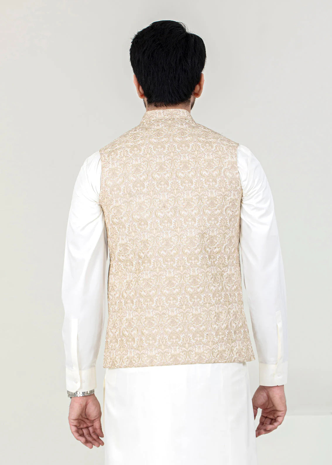 Cream Men Waistcoat