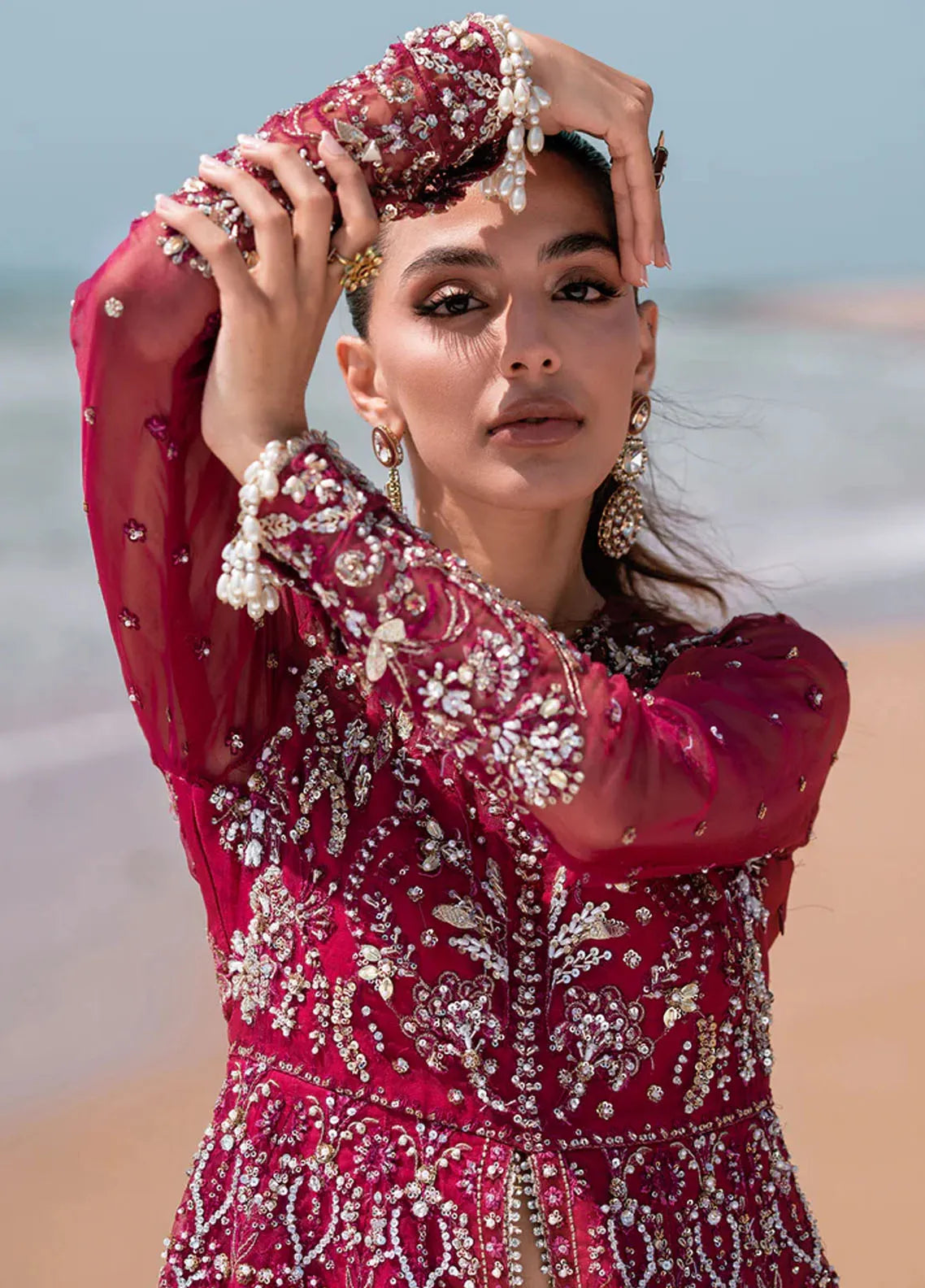 Kamari By Emaan Adeel Embroidered Organza Suit Unstitched 3 Piece Flora