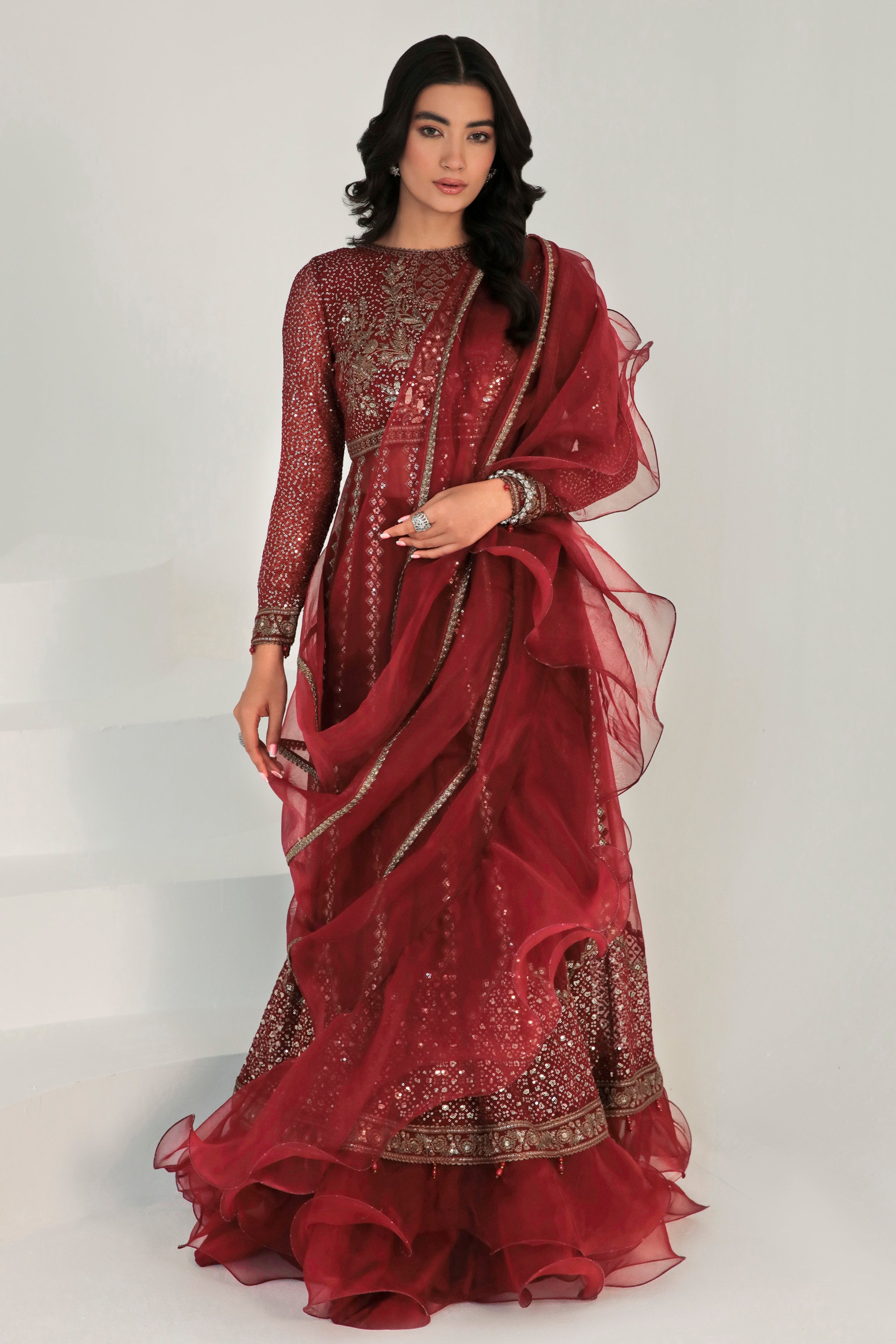 Jazmin uc-3007 EMBROIDERED CHIFFON
