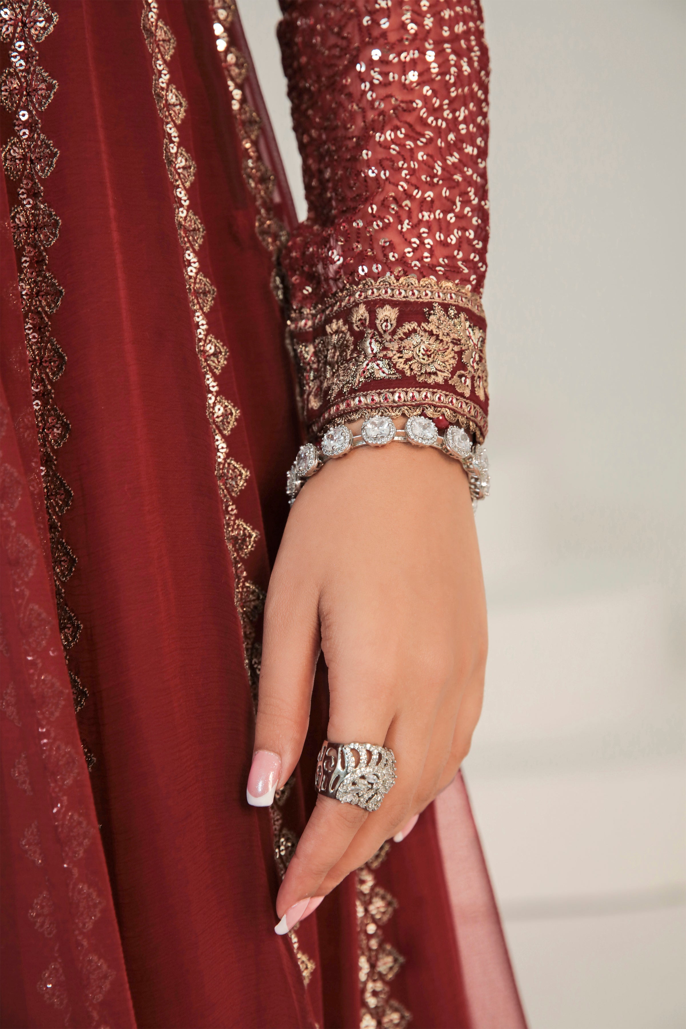 Jazmin uc-3007 EMBROIDERED CHIFFON