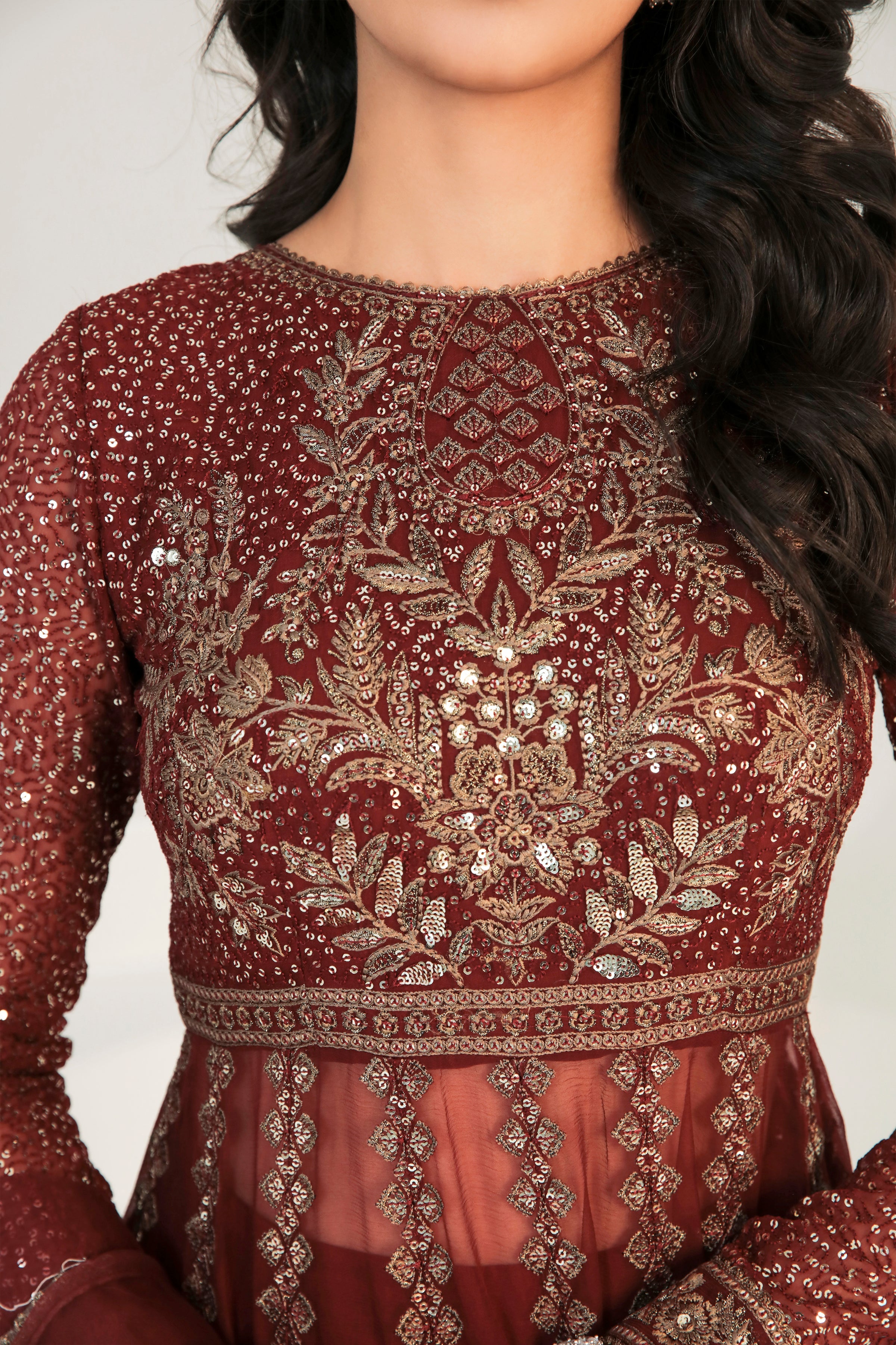 Jazmin uc-3007 EMBROIDERED CHIFFON