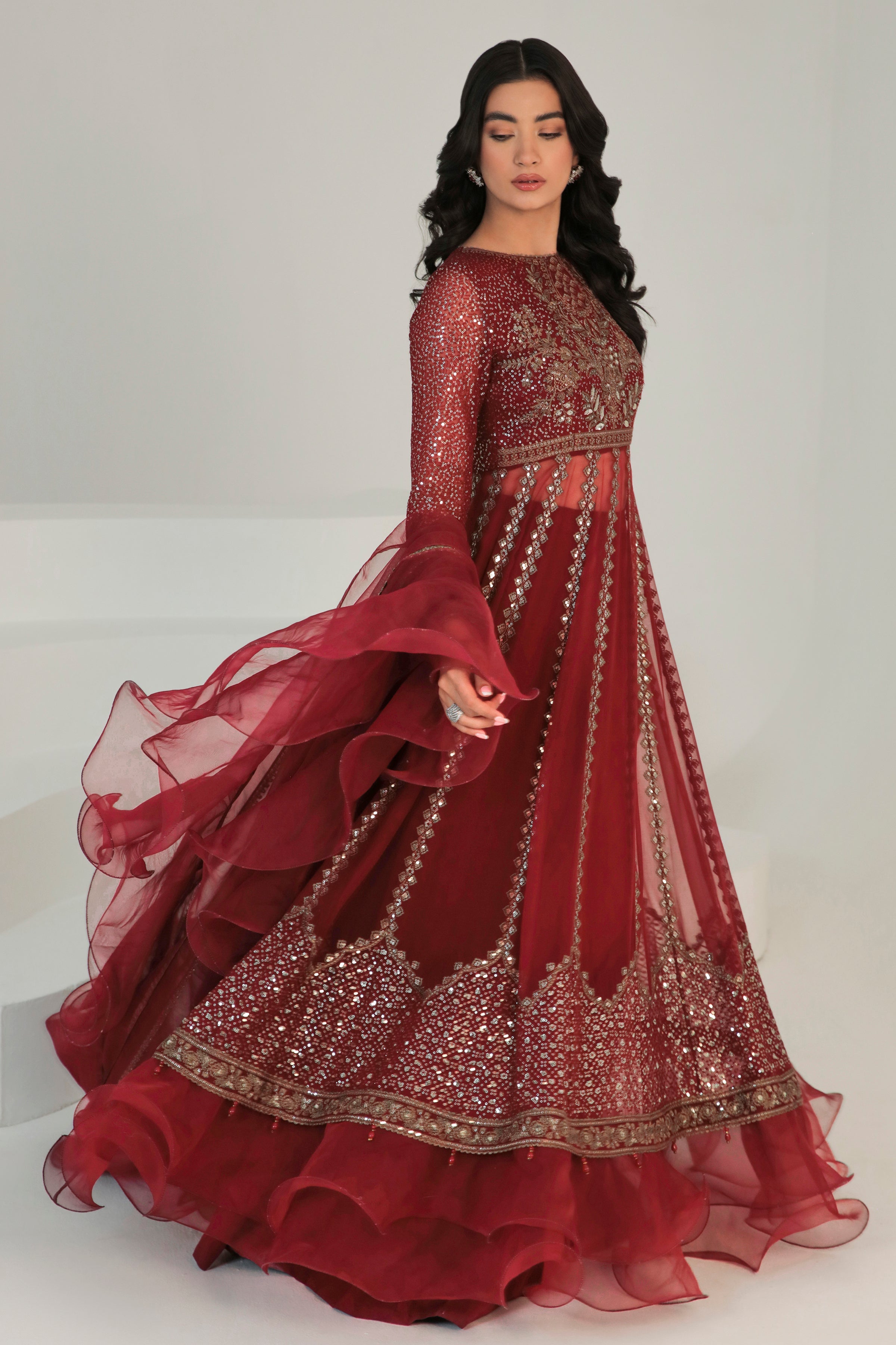 Jazmin uc-3007 EMBROIDERED CHIFFON