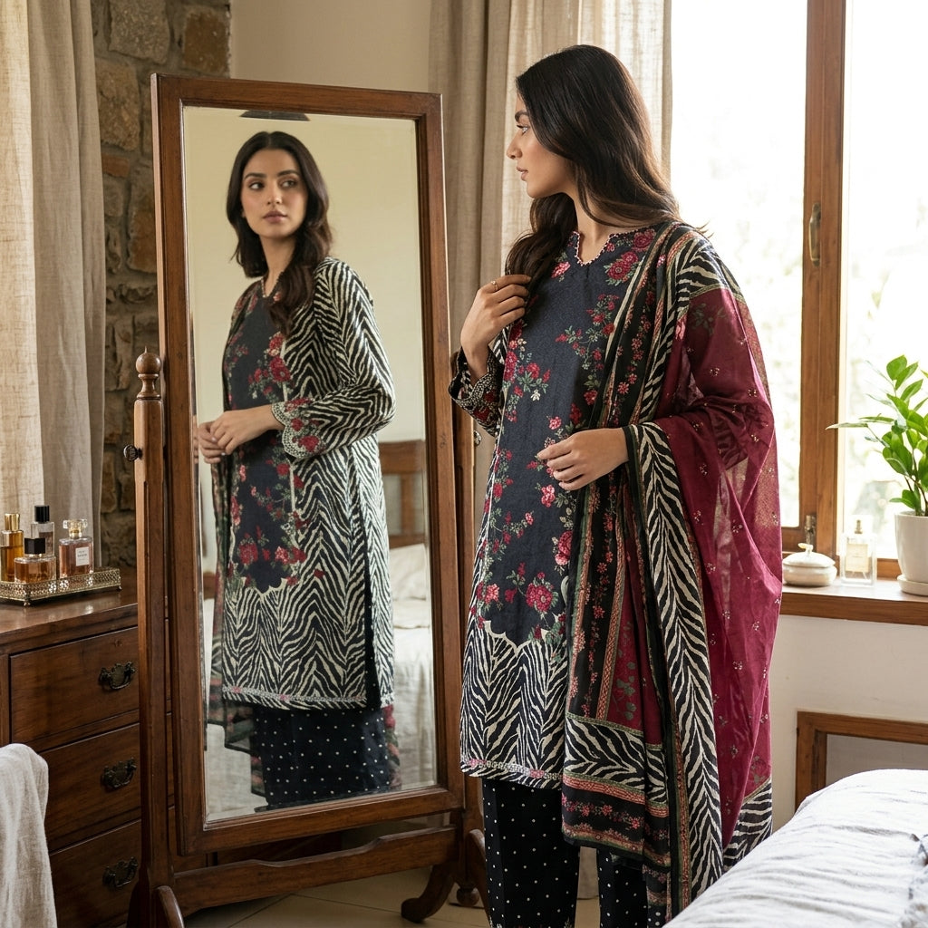 Bin Saeed Stitched Collection (Pret)  ACT108