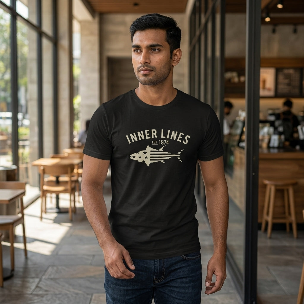 INNER  LINES Basic Round Neck T-Shirt AT ACT MALL